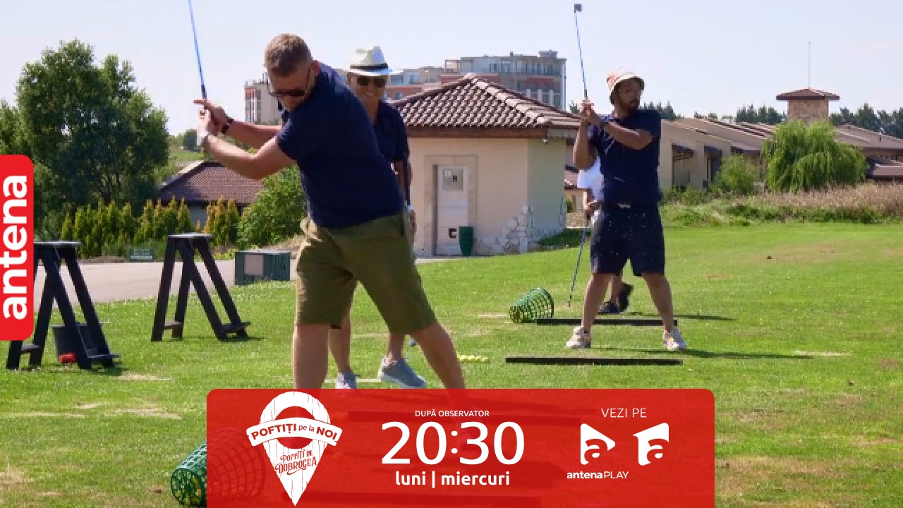 Poftiți pe la noi, 17 ianuarie 2024. Concurs de „Cât de des nu nimerim mingea”! Cum a arătat cursul de golf care le-a făcut probleme serioase vedetelor