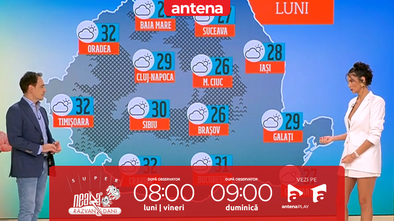 Super Neatza, 16 iunie 2025. Prognoza meteo cu Ramona Olaru: Temperaturi de până la 33 de grade